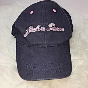 John Deere Womens Cap Adjustable Blue Pink